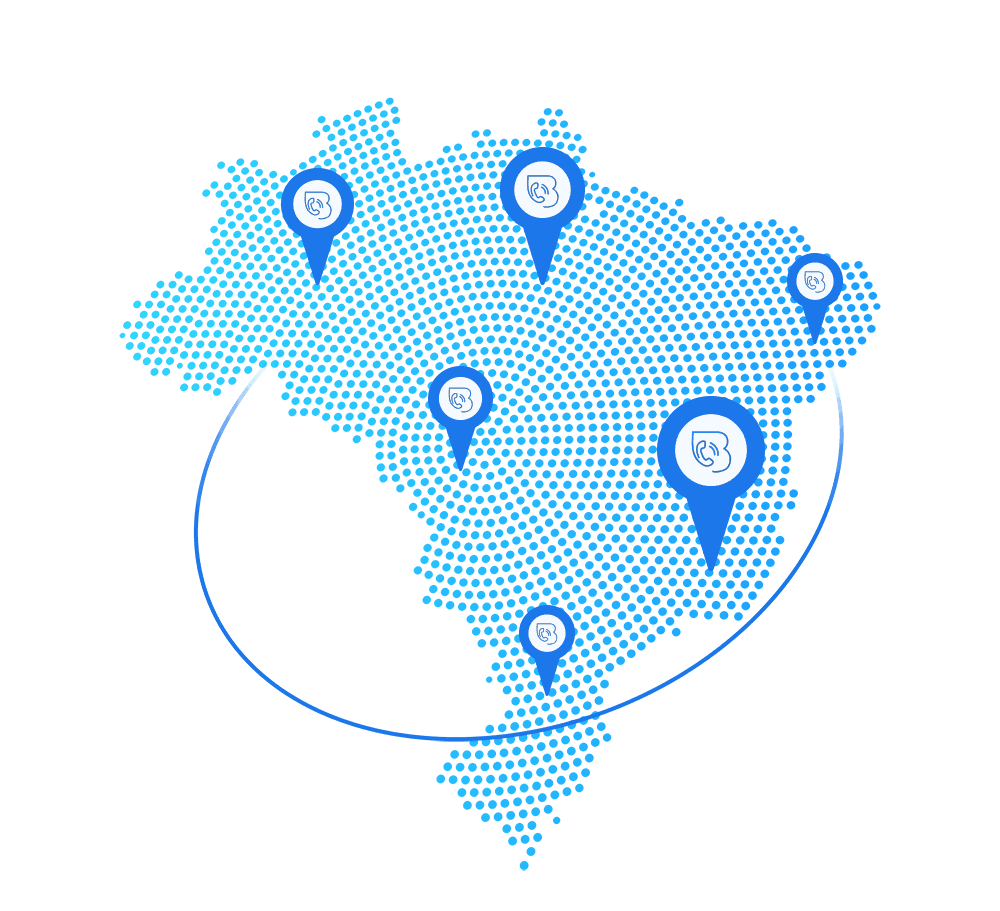 Mapa do Brasil - Cobertura Nacional